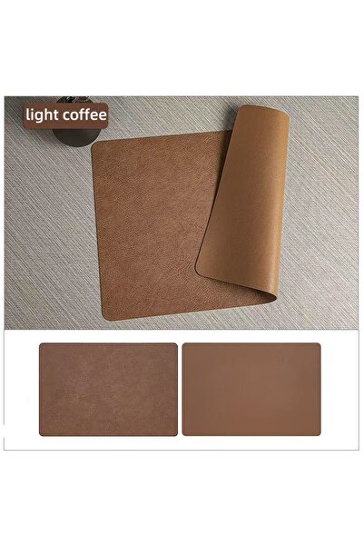 Choice15 1PCS 44.5x30CM Light Coffe Square Imitation Faux Leather Kitchen Din...
