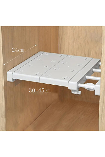 Choice 30-45cm White Expandable Divider Punch-free Retractable Layers Board f...