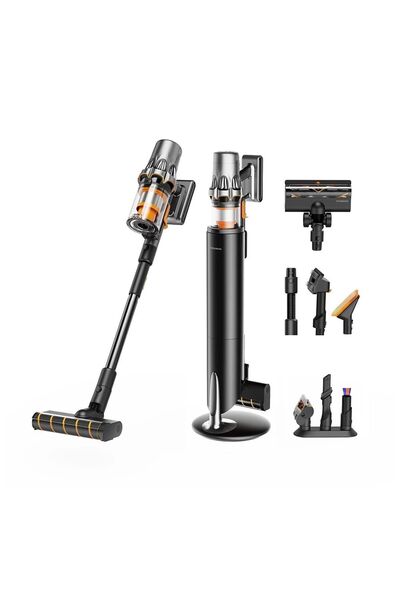 Deerma Ασύρματη ηλεκτρική σκούπα (Σταθμός T50W) - 27000Pa, 600W, 2500mAh, HEP...