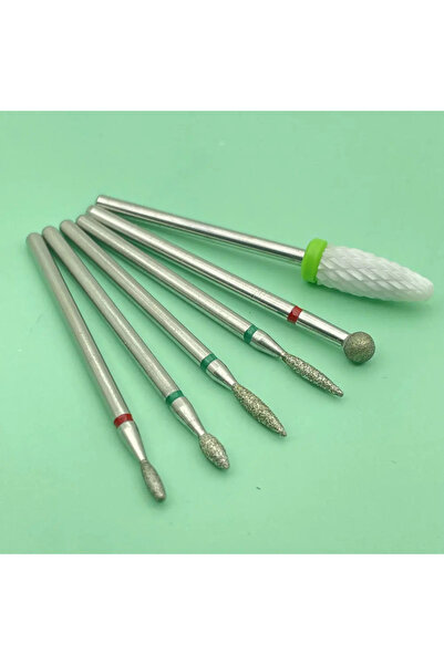 Choice25 S6-1 6PCS Milling Cutter for Manicure Diamond Ceramic Nail Drill Bit...