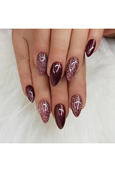 choice2 W1061 24pcs Wearable Brown Fake Nails Fashion Leopard Print Gradient ...