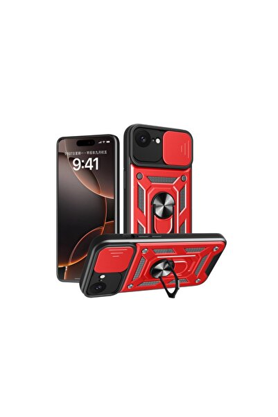 UnDePlus Apple iPhone 17E / 16E Kılıf Kamera Korumalı Zırh Tank Sürgülü Vega ...