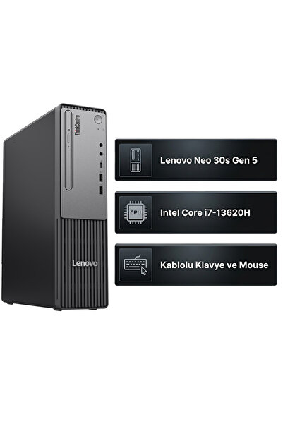 LENOVO ThinkCentre Neo 30s Gen 5 Intel Core i7-13620H 16GB 512GB SSD Fdos Mas...