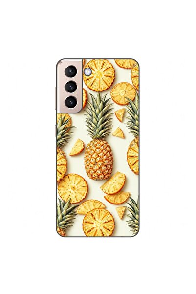OEM Калъф, съвместим със Samsung Galaxy S21, силиконов гел TPU, с десен на со...
