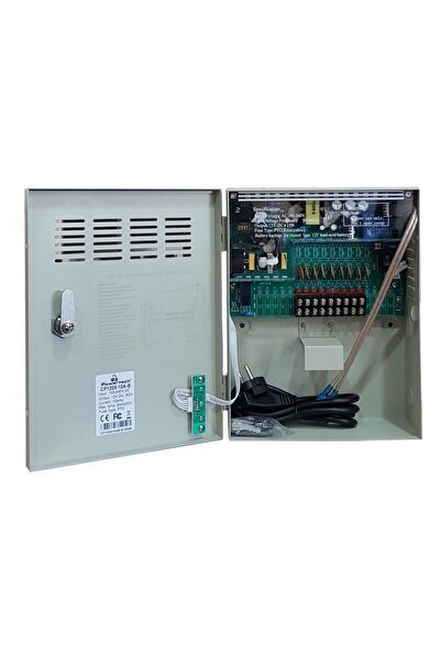 POWERTECH τροφοδοτικό CP1209-10A-B για CCTV-Alarm, DC12V 10A, 9 κανάλια