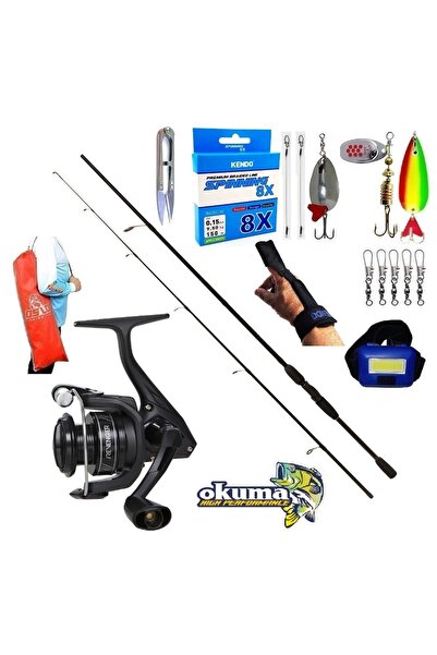 Okuma Revenger Rv-4000A 270cm 20-40gr Double Black Turna Spin Olta Takımı Seti