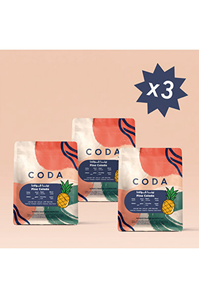 CODA Coffee Beans Colombia Planadas Pina Colada 250g X 3