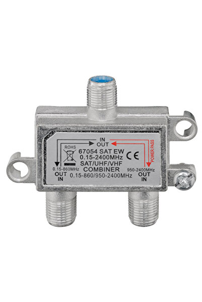 goobay SAT-TV combiner 67054, 0.15 MHz - 2400MHz, 100dB