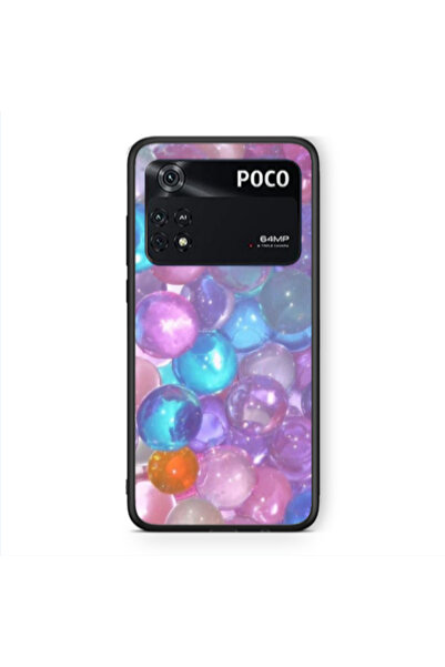 Other Xiaomi Poco M4 Pro 4G Gel balls Black Glossy Θήκη