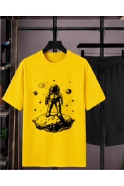 ZEMLİYA Sara Unisex Oversize Shorts Set Short Sleeve T-Shirt Comfortable Fit ...