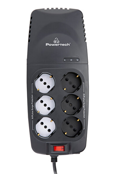 POWERTECH σταθεροποιητής ρεύματος PT-1496, 2000VA/1000W, 6x schuko