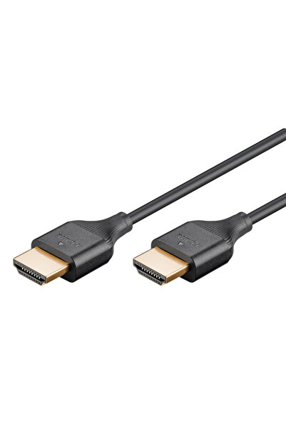 goobay καλώδιο HDMI 75299 με Ethernet, slim, 8K/60Hz, 48 Gbps, 2m, μαύρο