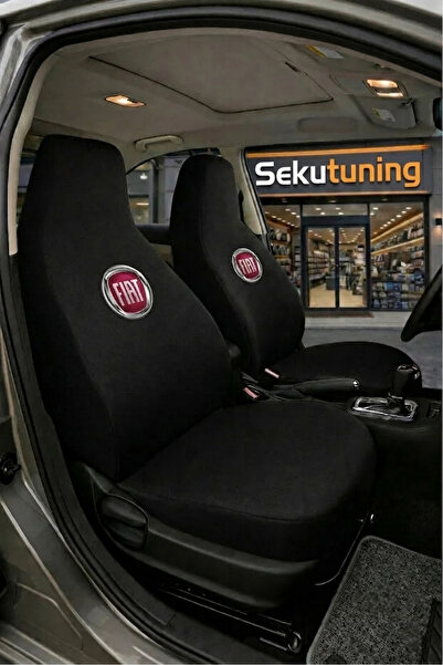 sekutuning Fiat Fiorino Siyah (Eski Logo) Araç Koltuk Kılıfı Koruyucu Penye S...