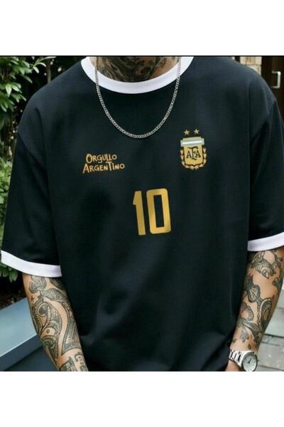 COHERENT Tricou unisex bărbați/femei ARGENTINO din bumbac supradimensionat cu...