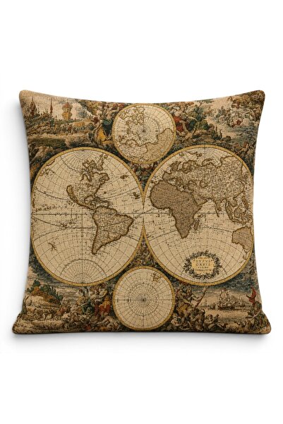 Melih AKSU Goblen Kırlent Pillow Case 43X43 cm Decorative Pillow Case (Withou...