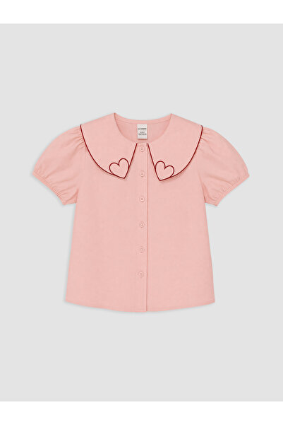 LC Waikiki Peter Pan Collar Poplin Girls' Shirt