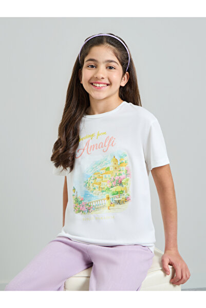 Styli Teen Girls Graphic Print Oversized T-Shirt