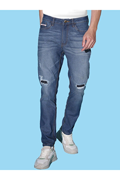 The Indian Garage Co By Styli Men Slim Fit Solid Jeans
