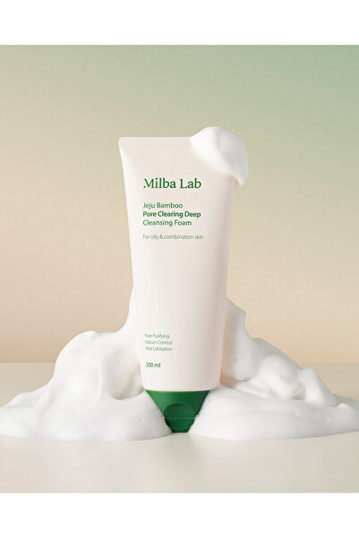 Milba Lab Jeju Bamboo Pore Clearing Deep Cleansing Foam 200ml