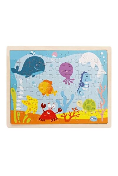 Generic ToyAE - 60 Pieces Wooden Jigsaws Puzzle Apples Tree Farm Animals Baby...
