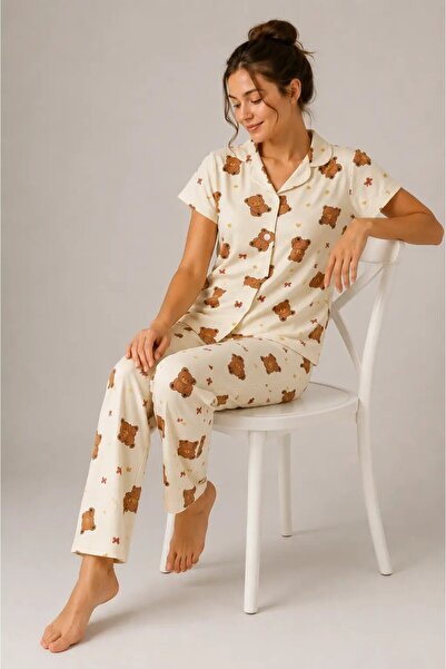My Hanne Patterned Women's Pajama Set 9930