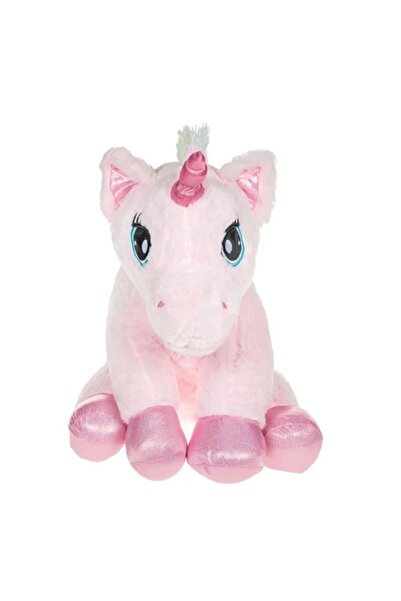 OEM Unicorn de pluș cu coamă curcubeu roz, 60 cm