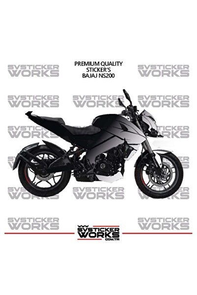 ARONA Bajaj Ns200 Fairing Sticker Dual Color Engine Fairing Model Ready Kit H...