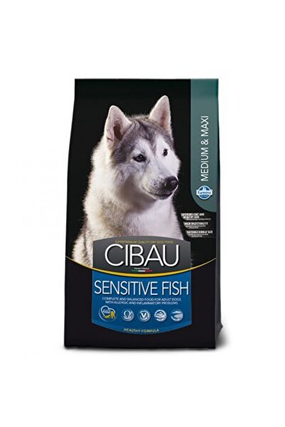 Farmina Hrană uscată pentru câini, Cibau Adult Sensitive cu Pește, Mediu/Maxi...