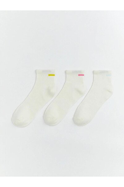 LC Waikiki Striped Women's Booties Socks 3-Pack (S6)