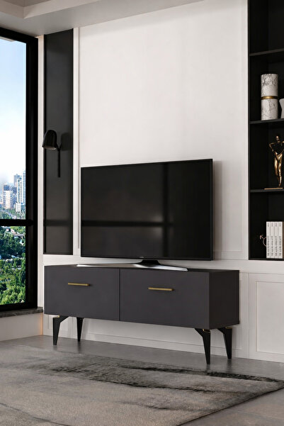 Dekortis Home Dekor 120DHDTS2AA EROS TV SEHPASI ANTRASİT-ALTIN