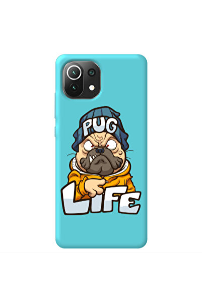 Other Xiaomi Mi 11 Lite Pug Life 2 Turquoise Colored Silicone TPU Θήκη