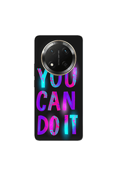 Other Honor Magic 7 Lite You Can Doit Black Colored Silicone TPU Θήκη