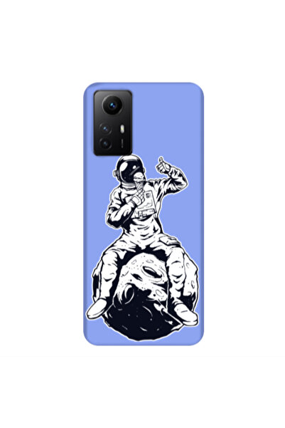 Other Xiaomi Redmi Note 12s ice cream in space Light Purple Colored Silicone ...