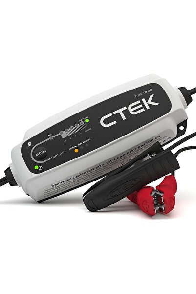 CTEK شاحن بطاريات تايم تو جو سي تي 5 أوتوماتيكي بالكامل مع شاشة عرض العد التن...