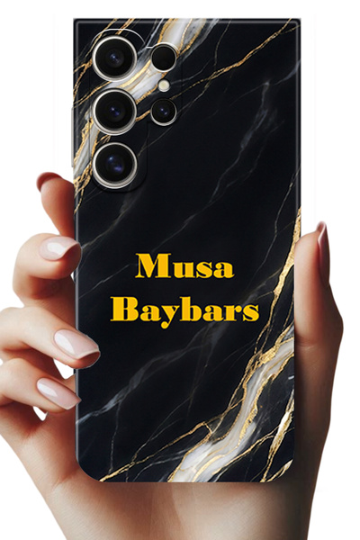 Noprin Samsung Galaxy S24 Ultra Kılıf - İsimli Yazılı Kişiye Özel Kişileştire...