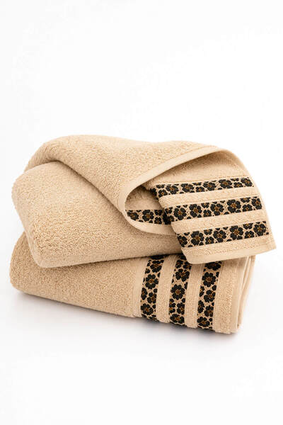 Elif Mira Set 2 prosoape de baie 100% bumbac Colecția Leopard 70x140 cm