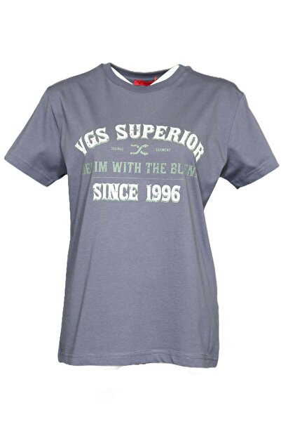 Vigoss Jeans Vi̇goss Printed Women's Regular T-Shirt (Washed) 13756-30166