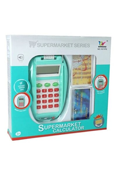 Blue Toys Ταμειακή μηχανή POS με δυνατότητα πληρωμής με κάρτες χρεωστικές