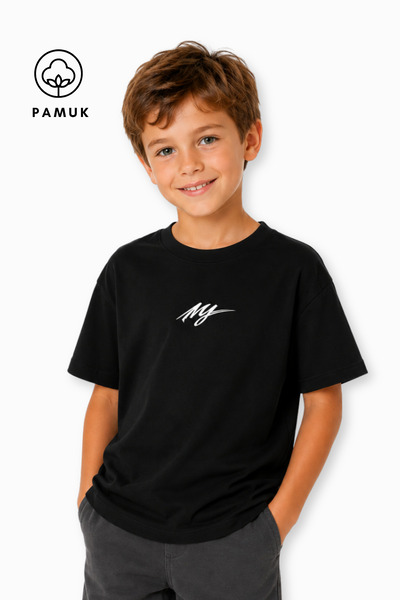 difa kids Tricou de vară pentru băieți, cu mânecă scurtă, cu imprimeu Arma text