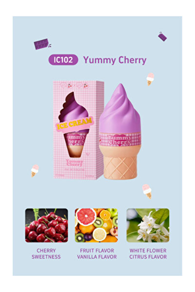 OEM Apa de toaleta, ICE CREAM, YUMMY CHERRY 100 ML