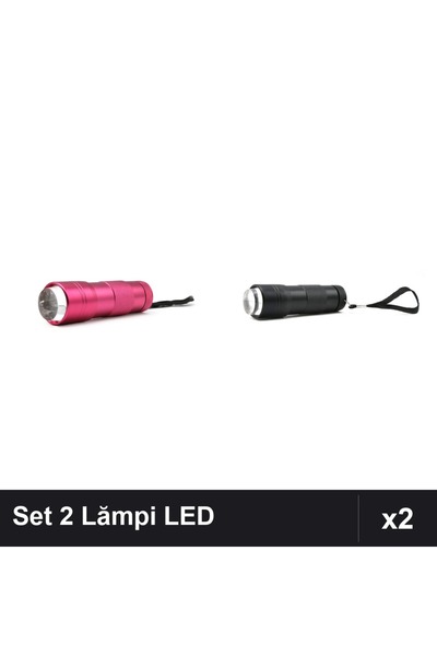 NAİLS Set 2 Lămpi Lanternă UV/LED 12W cu Pernă Silicon pentru Uscare Unghii G...