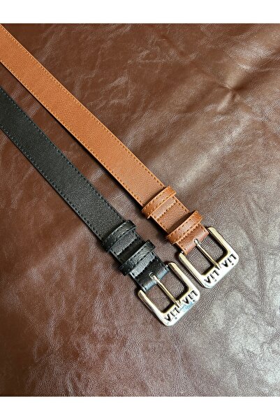 LİA KEMER 2-Pack Lend Lia Silver Model Buckle Jacket Belt Dress Belt Trouser ...