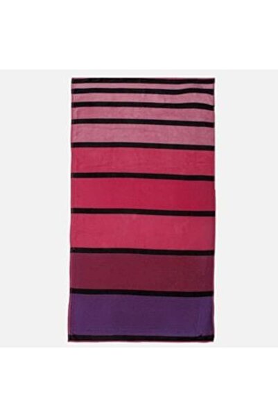 SHOPIENS Prosop de plajă cu dungi fucsia 180 x 100 cm