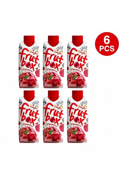 Meysu Suc FrutBox cu Visine si Rodie Set 6 Buc 330 Ml