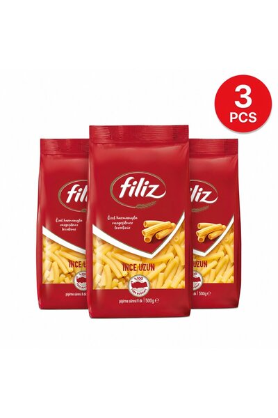 FİLİZ Paste Penne Rigate Italiene Set 3 Buc 500 Gr