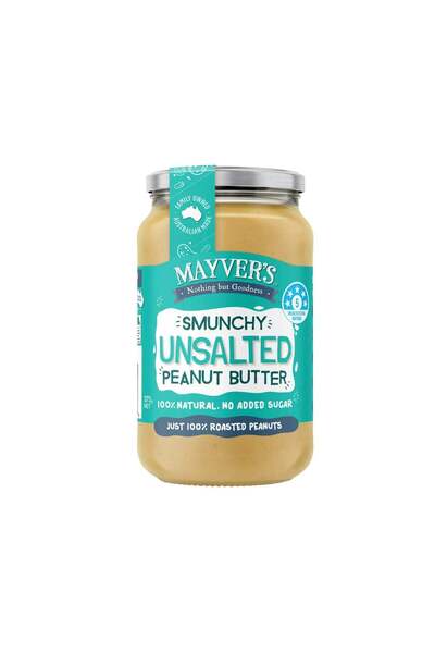 Protein7 Mayver's Peanut Butter No Added Sugar Unsalted 375g