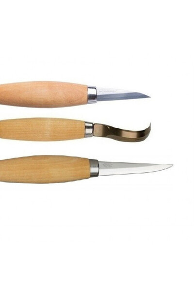 Morakniv Set de cuțite de sculptat, cu cârlig, drepte