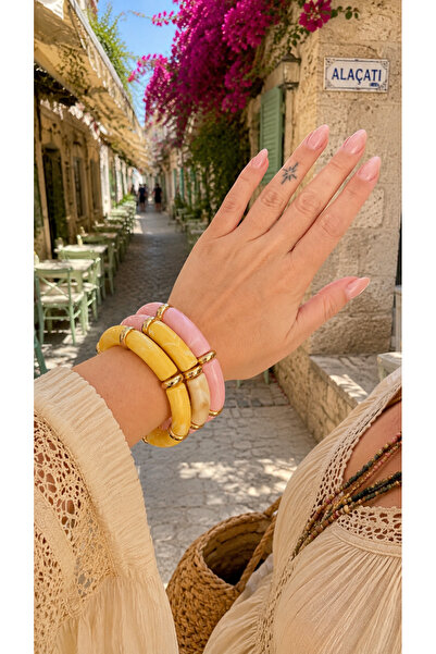 GMN COLLECTION YENİ SEZON YENİ SERİ SUMMER FASHİON 3LÜ PARLAK SEDEFLİ LASTİKL...