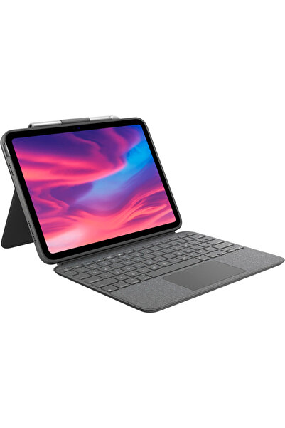 logitech Combo Touch cu tastatura pentru iPad 10th gen, Layout US, Oxford Grey