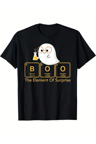 1001 Line T-Shirt 100% Cotton, Crew in with Whimsical Print - Ideal Casual We...